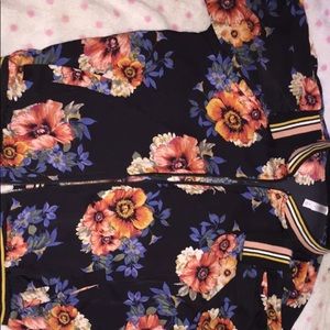 Floral bomber jacket